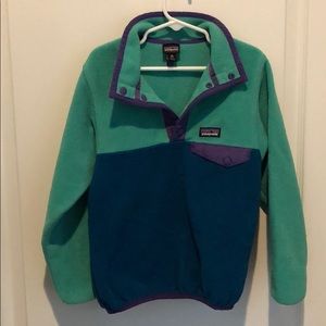 Patagonia fleece girls pullover